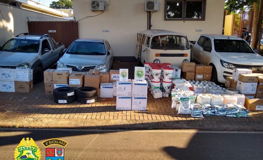 PM de Marialva (PR) desarticula quadrilha que furtava agrotóxicos na região; cinco pessoas são presas