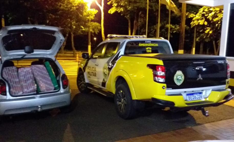 Mais de 138 quilos de maconha são apreendidos pelo BPRv em Santa Helena (PR)