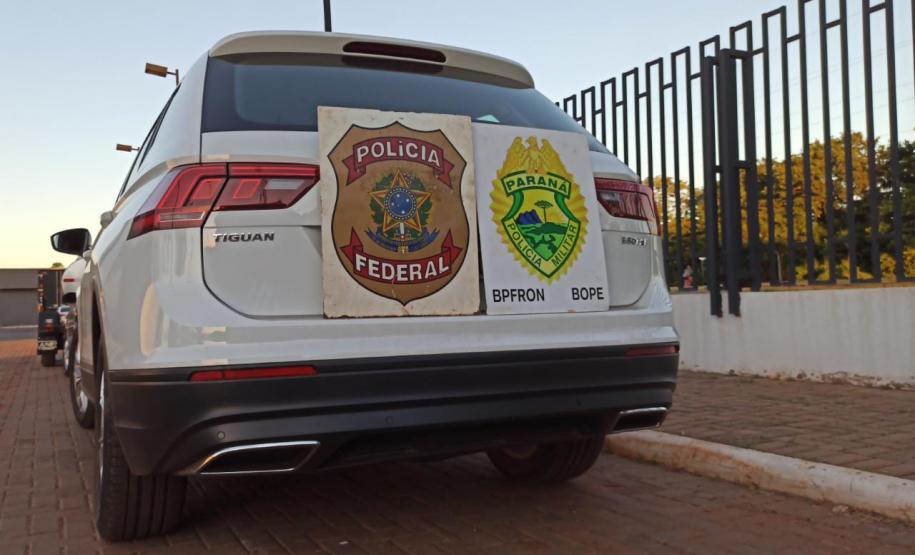 Ação conjunta de policiais militares e federais estima prejuízo de R$ 3 milhões ao crime organizado de Mercedes, no Oeste do Paraná