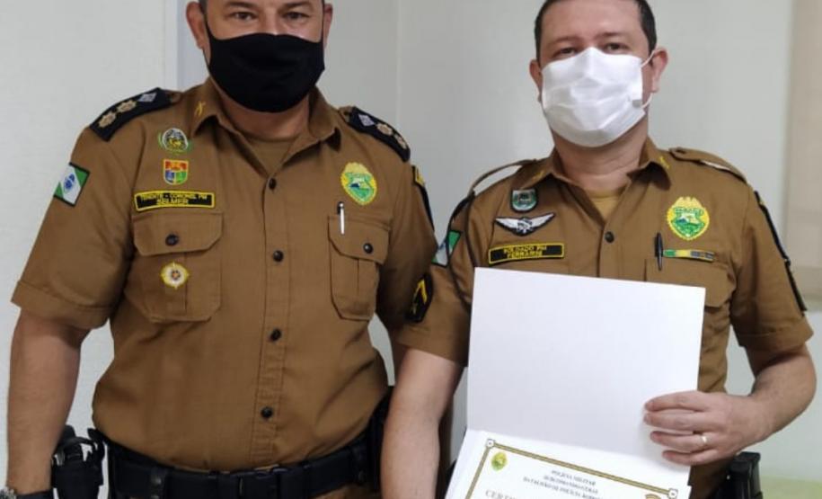 Comandante do BPRv homenageia policiais da unidade durante almoço em Curitiba