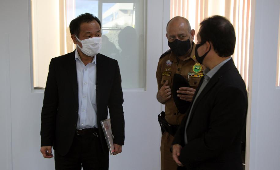 Vice-cônsul do Japão visita Quartel do Comando-Geral da PM em Curitiba