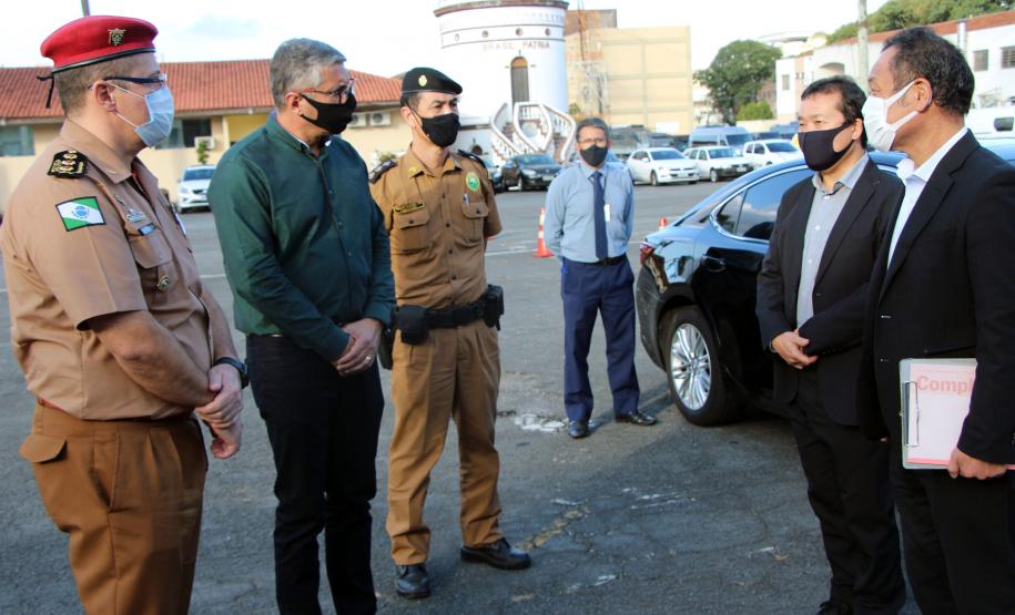 Vice-cônsul do Japão visita Quartel do Comando-Geral da PM em Curitiba