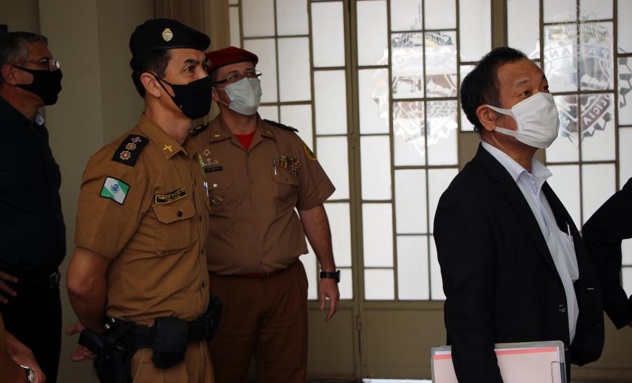 Vice-cônsul do Japão visita Quartel do Comando-Geral da PM em Curitiba
