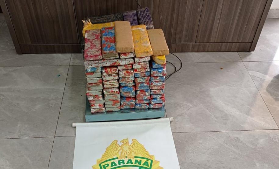 BPRv apreende 80 quilos de maconha e recupera um caminhão no Noroeste do estado