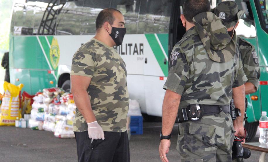 Para marcar aniversário, Polícia Ambiental arrecada 5,6 toneladas de alimentos