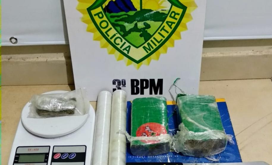 No Sudoeste do estado, PM prende três homens e apreende espingarda e mais de 800 gramas de maconha