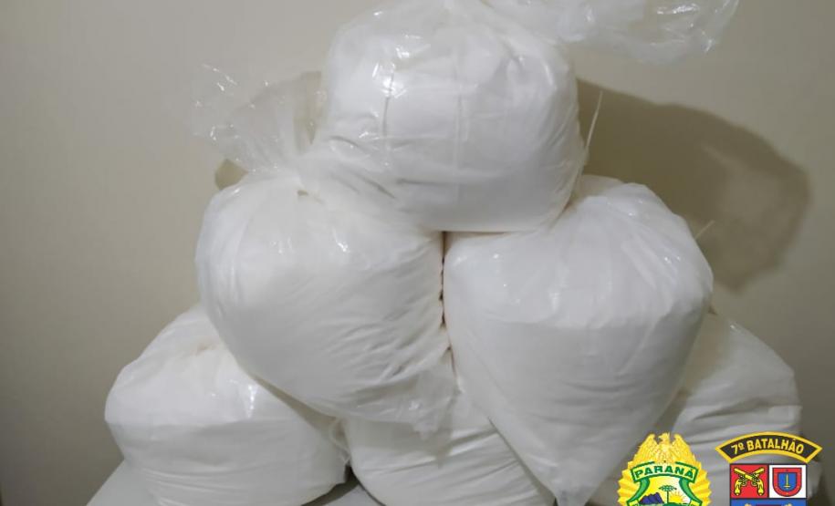 Cerca de 150 quilos de cocaína é apreendido pela PM em Cidade Gaúcha (PR)