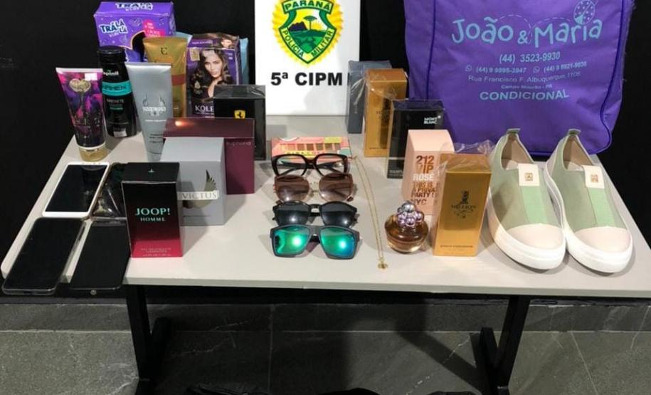 PM prende quatro pessoas e recupera diversos produtos furtados no Noroeste do estado