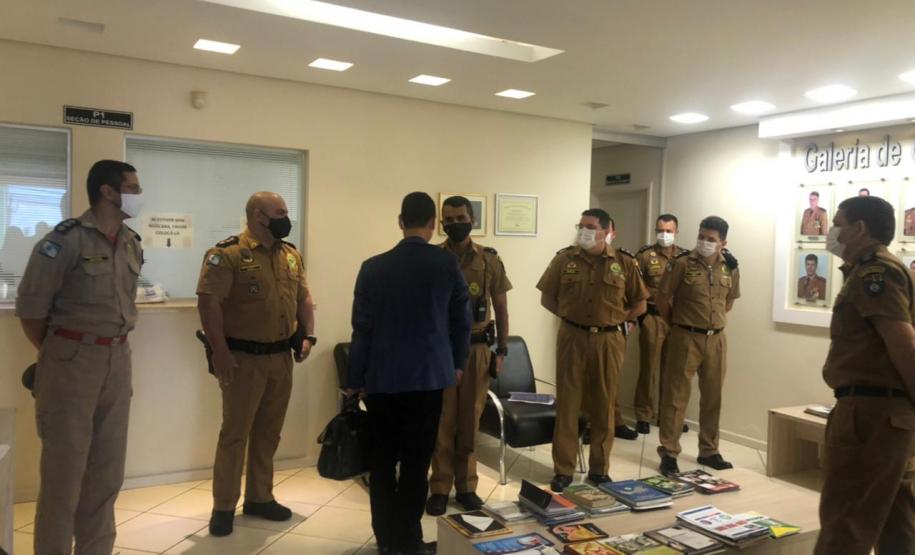 Comando Regional da PM de Londrina e Bombeiros recebem comitiva do Secretário da Segurança Pública