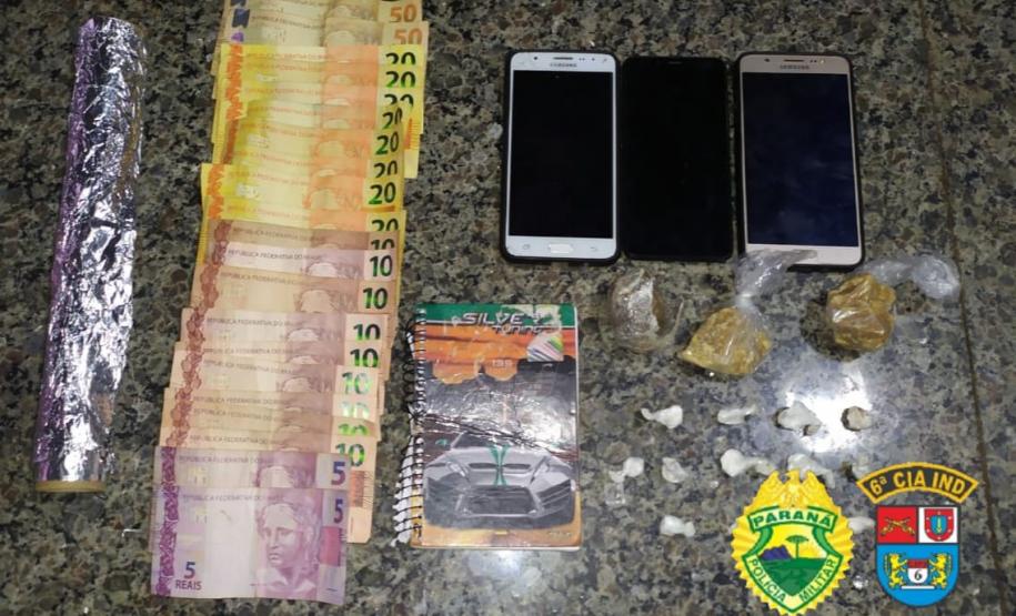 No Norte do estado, PM prende seis pessoas e apreende quase 300 gramas de drogas em situações distintas