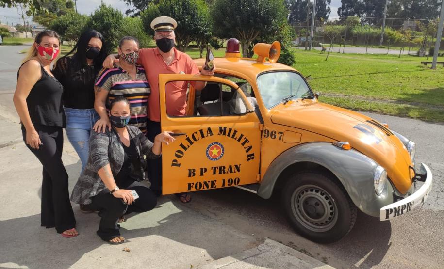 BPTran faz visita para veterano da unidade no dia do seu aniversário em Curitiba (PR)