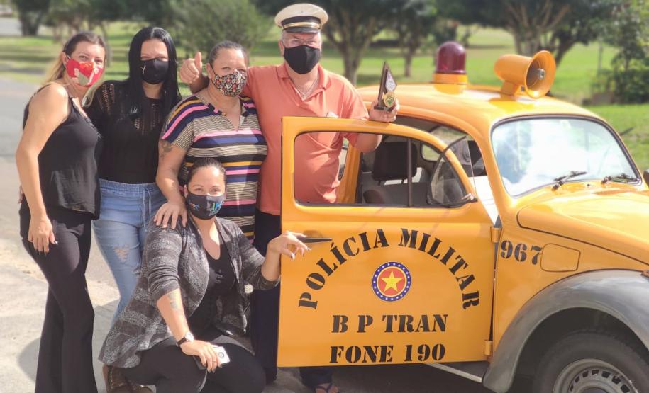 BPTran faz visita para veterano da unidade no dia do seu aniversário em Curitiba (PR)