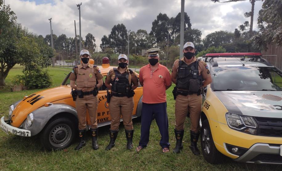 BPTran faz visita para veterano da unidade no dia do seu aniversário em Curitiba (PR)