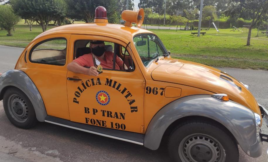 BPTran faz visita para veterano da unidade no dia do seu aniversário em Curitiba (PR)