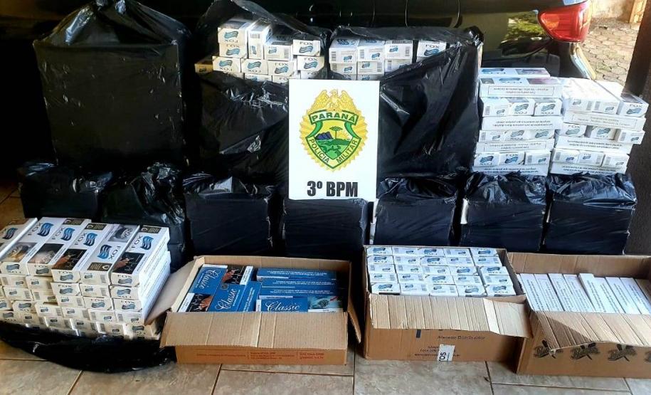 Mais de 50 carteiras de cigarros são apreendidas pela PM no Sudoeste do estado