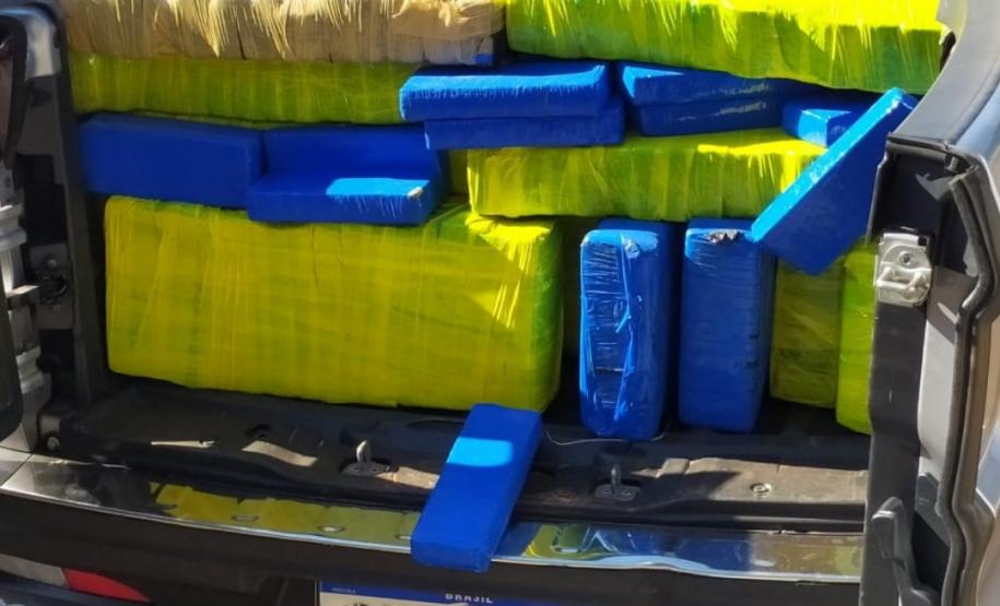 BPRv apreende 620 quilos de maconha e mais de 16 mil pacotes de cigarros contrabandeados no Noroeste do estado