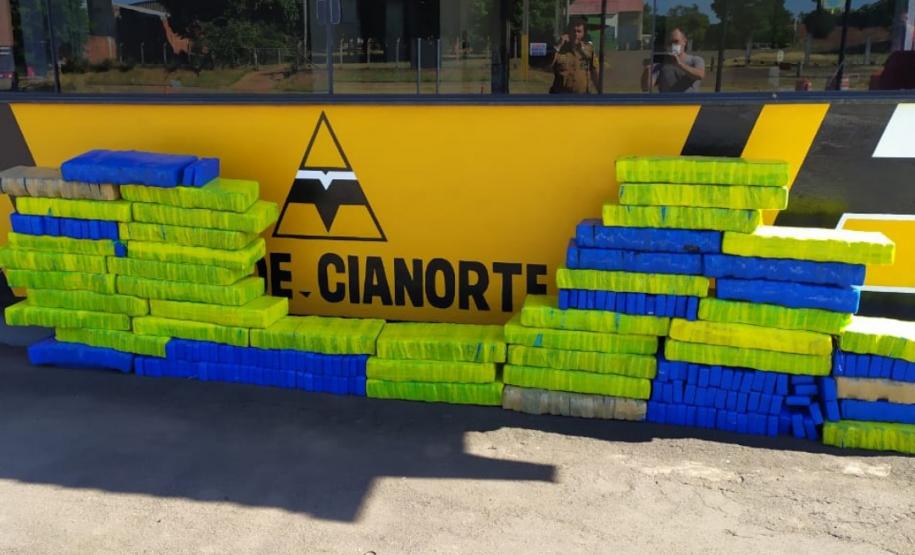 BPRv apreende 620 quilos de maconha e mais de 16 mil pacotes de cigarros contrabandeados no Noroeste do estado