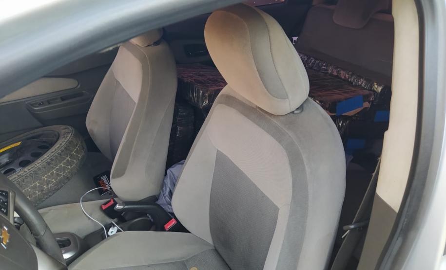 BPRv apreende carro furtado carregado com meia tonelada de maconha no Noroeste do estado