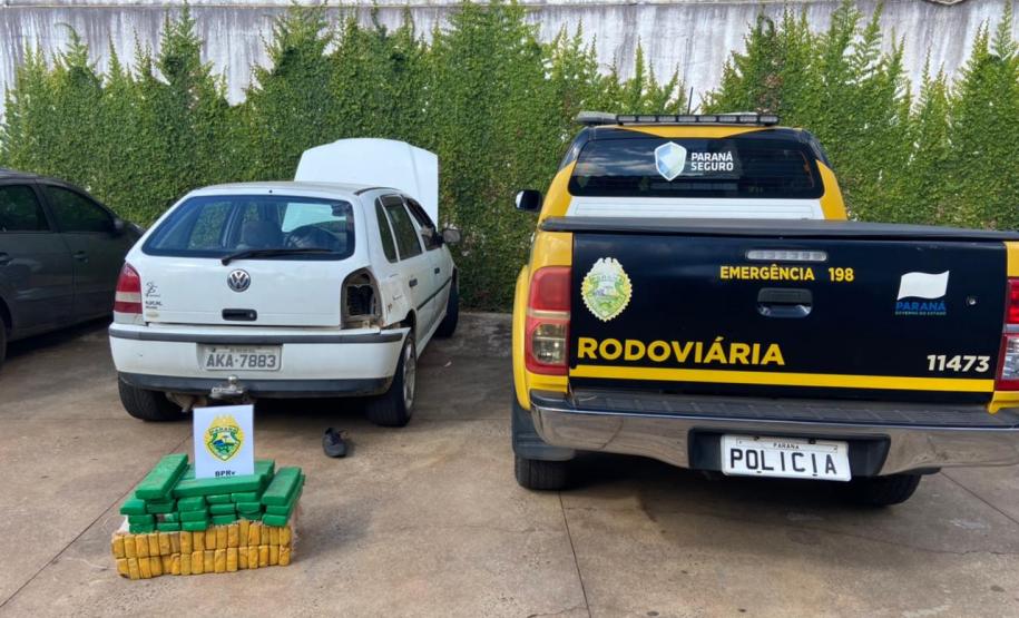 Trio com mais de 50 quilos de maconha é encaminhado pelo BPRv em Nova Tebas, no Centro-Sul do estado
