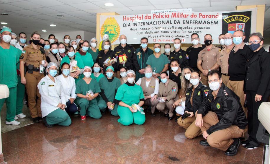 Profissionais de saúde são homenageados no Hospital da Polícia Militar em comemoração ao Dia Internacional do Enfermeiro