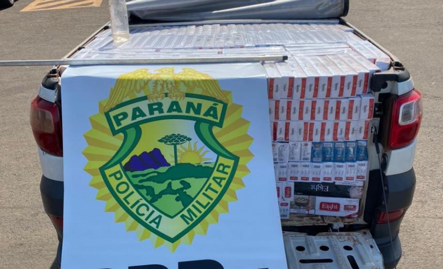 Em ocorrências separadas, policiais rodoviários apreendem grande quantidade de vinho e cigarro contrabandeado, no interior do Paraná