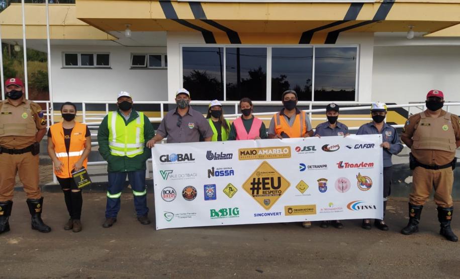 BPRv promove ações educativas relacionadas ao Maio Amarelo no Interior do estado