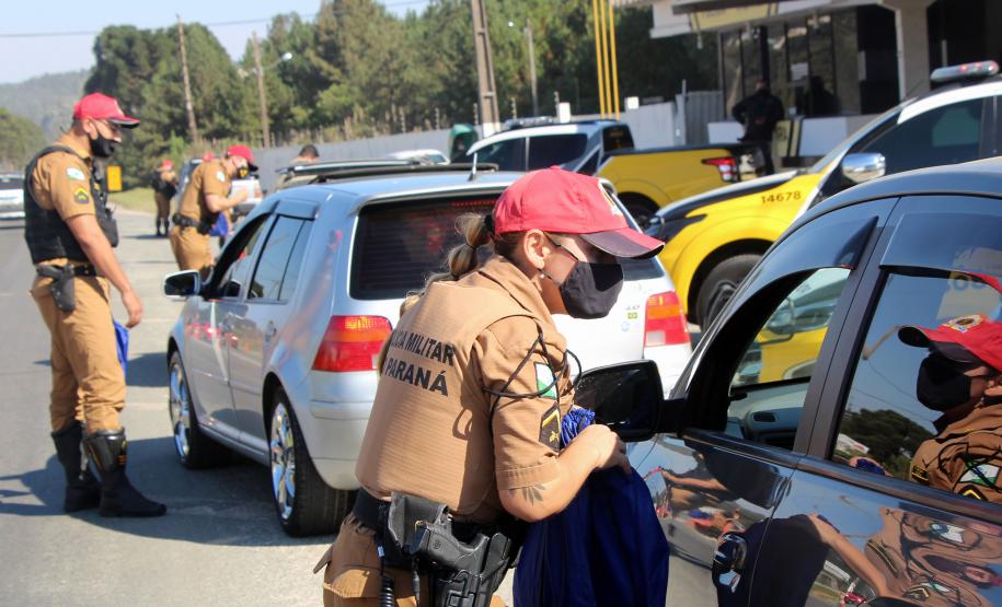 Orientações sobre trânsito viário são reforçados durante blitz educativa do Maio Amarelo em Almirante Tamandaré (PR)