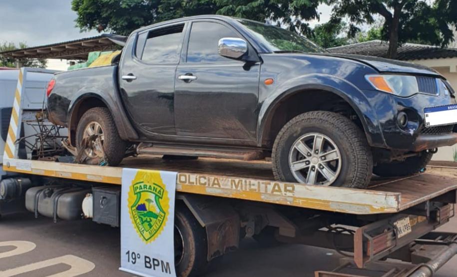 Em Cianorte, PM apreende caminhonete e 1,2 tonelada de maconha