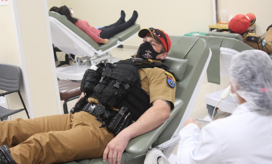 BPRV encerra maio amarelo com doação de sangue no HEMEPAR