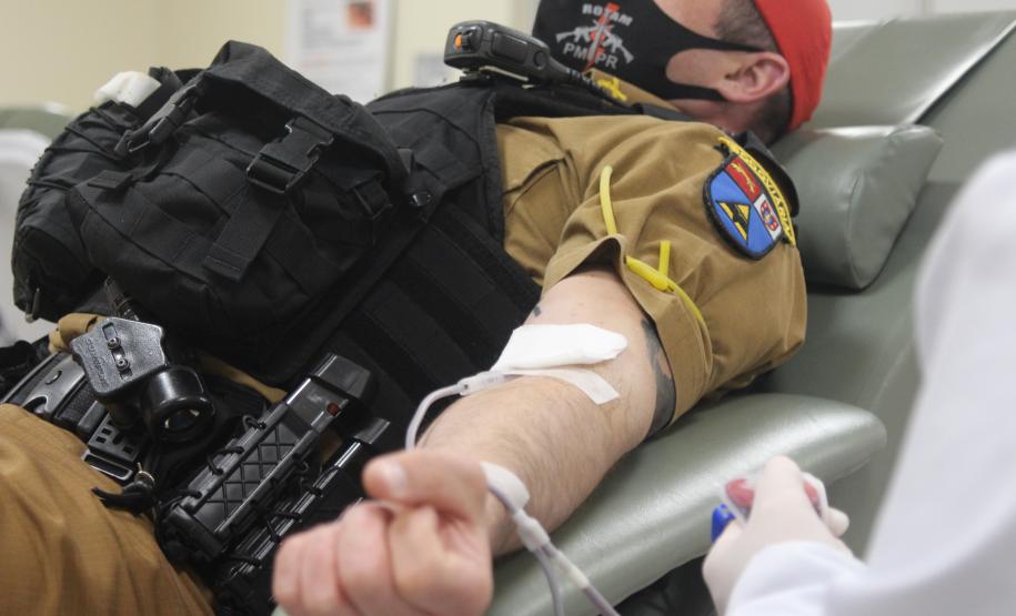 BPRV encerra maio amarelo com doação de sangue no HEMEPAR