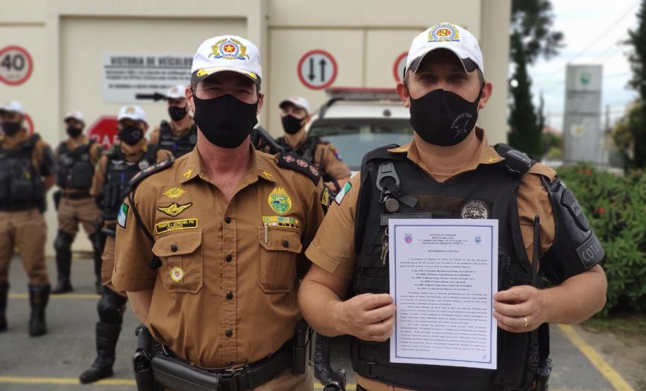 Policiais militares do BPTran são homenageados pelo profissionalismo aplicado no atendimento de ocorrência de tráfico na Capital