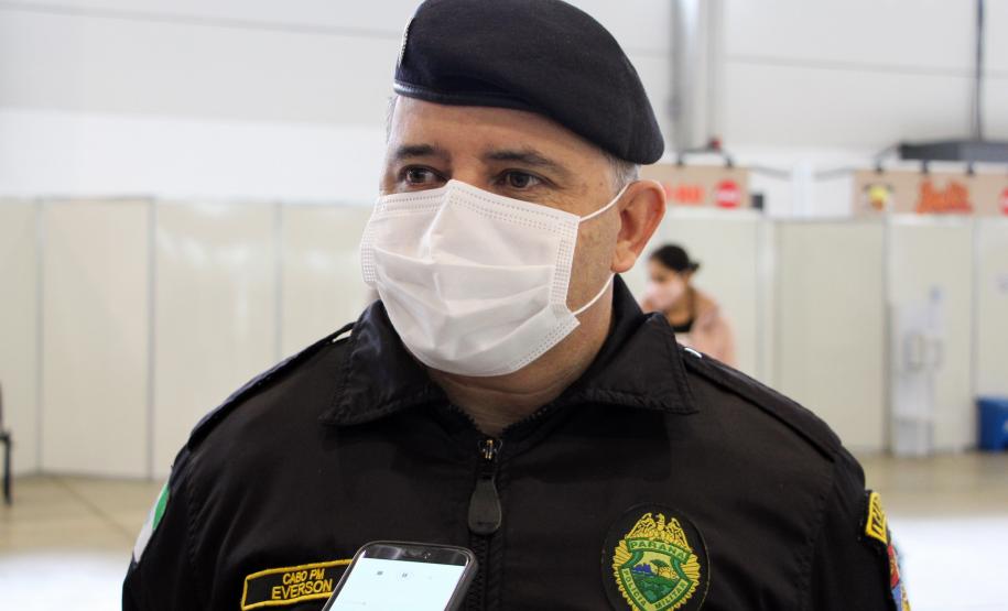 Quase 90% do efetivo da Polícia Militar já recebeu a primeira dose da vacina contra o coronavírus