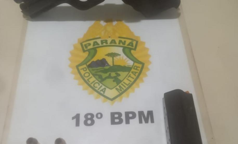 Pistola é apreendida pela PM e homem acaba preso em Bandeirantes (PR), no Norte do estado
