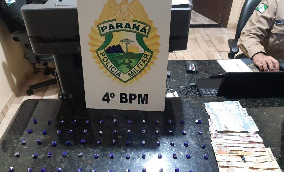No Noroeste do estado, PM prende três pessoas e apreende 91 pedras de crack