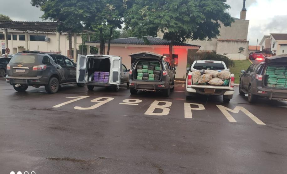 Mais de uma tonelada de maconha é apreendida pela PM em Santa Helena