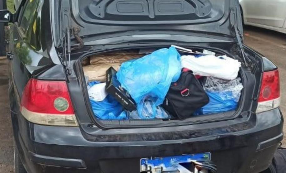 BPRv apreende diversos produtos contrabandeados em situações distintas no Noroeste do estado