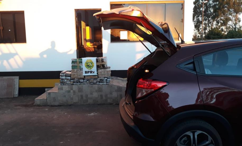 Quase 185 quilos de maconha são apreendidos pelo BPRv durante a Operação Ciclo no Noroeste do estado