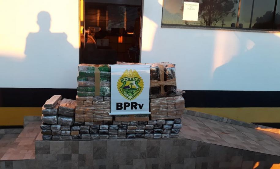 Quase 185 quilos de maconha são apreendidos pelo BPRv durante a Operação Ciclo no Noroeste do estado