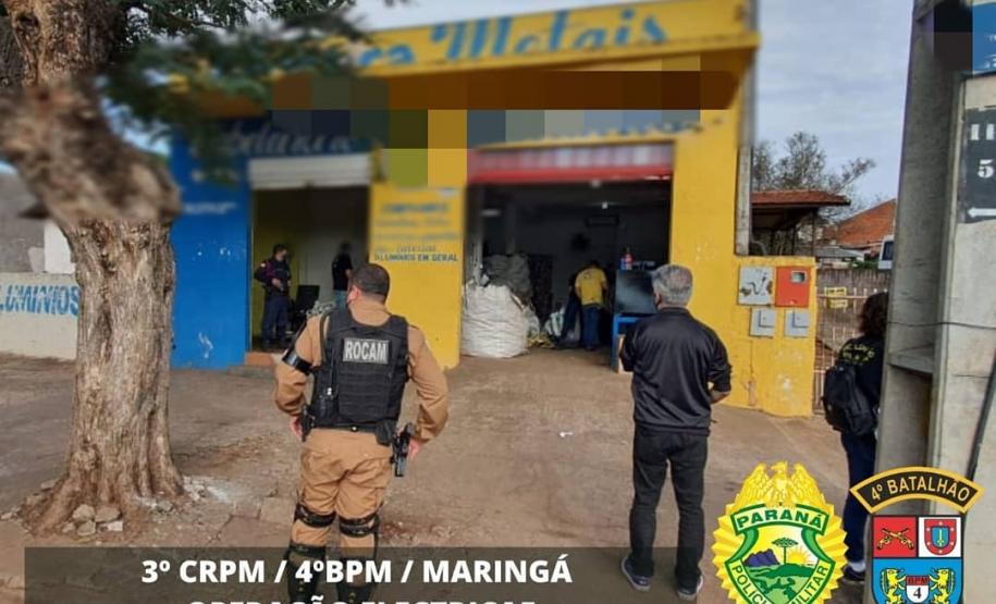 Mais de meia tonelada de cobre derretido e aço inox são apreendidos durante Operação Electricae, no Noroeste do estado