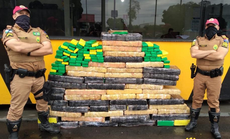 Mais de 1,4 toneladas de maconha são apreendidas pelo BPRv no Noroeste do estado