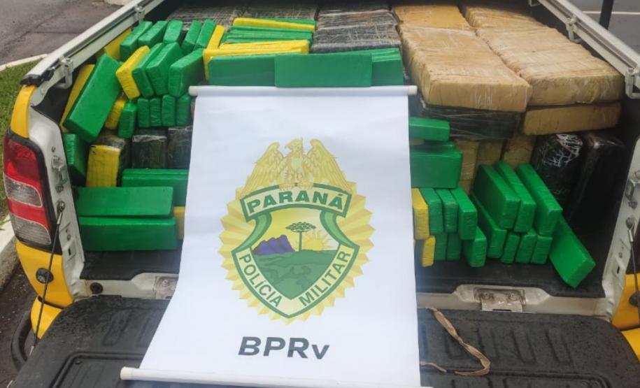 Mais de 1,4 toneladas de maconha são apreendidas pelo BPRv no Noroeste do estado