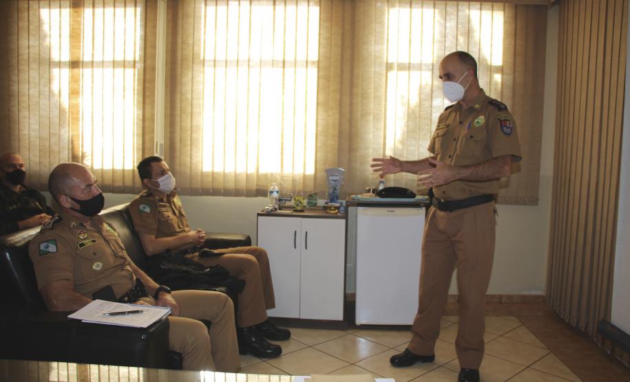 Comandante-Geral da PM visita unidades da Polícia Militar do Norte Pioneiro