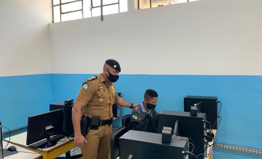 Comandante-Geral visita 3°Colégio da PM em Cornélio Procópio