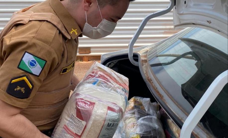 Policiais militares do Noroeste do estado doam alimentos e sangue em comemoração aos 53 anos do 7º Batalhão