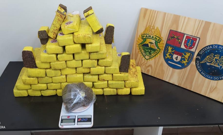 Em situações distintas, PM do Norte do estado apreende mais de 30 quilos de maconha, um veículo e recupera objetos roubados