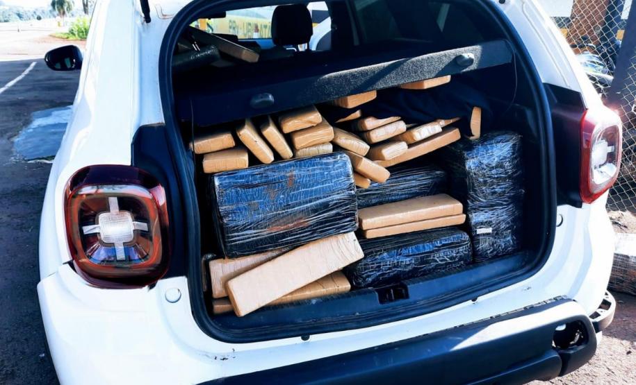 BPRv apreende uma tonelada de maconha e skunk no Noroeste do PR neste fim de semana