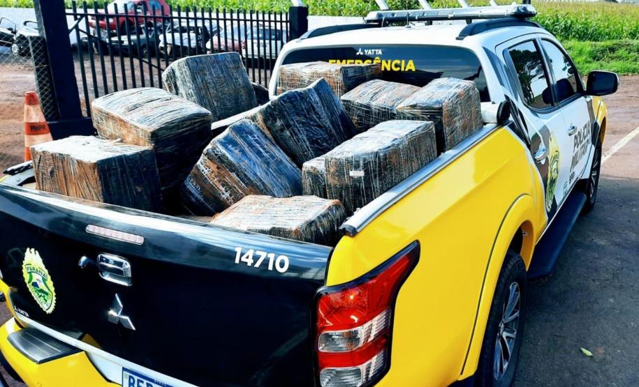 BPRv apreende uma tonelada de maconha e skunk no Noroeste do PR neste fim de semana