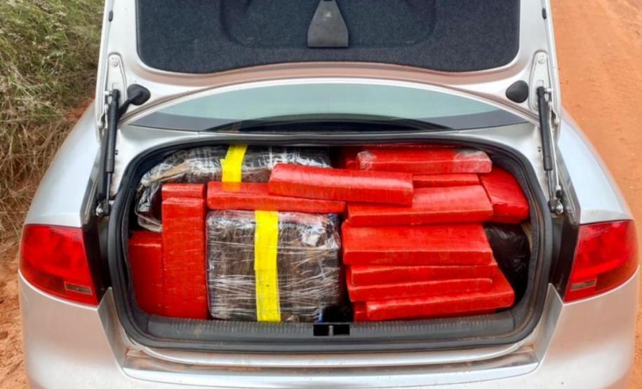 BPRv apreende uma tonelada de maconha e skunk no Noroeste do PR neste fim de semana