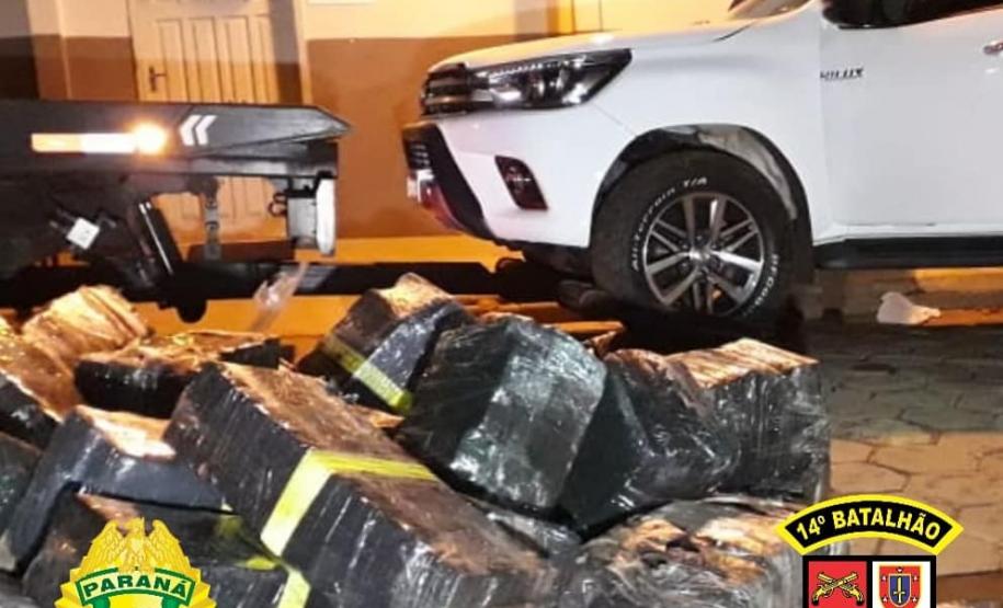 PM localiza 2,4 toneladas de maconha em Foz do Iguaçu