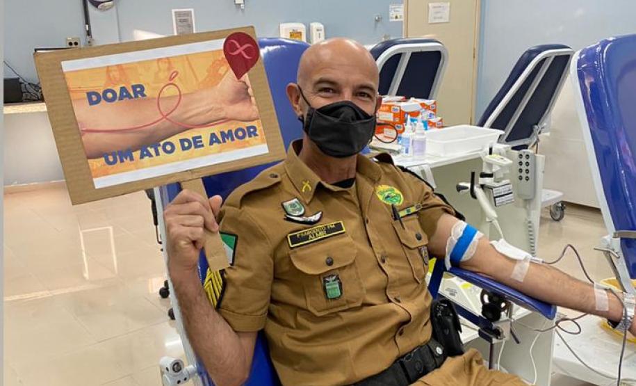 PM do Noroeste do estado comemora 53 anos de atuação com doação de sangue